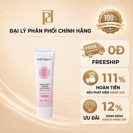 Kem chống nắng hiệu Cell Fusion C/Cell Fusion C Toning Sunscreen 100 SPF50+/PA++++ 50ML