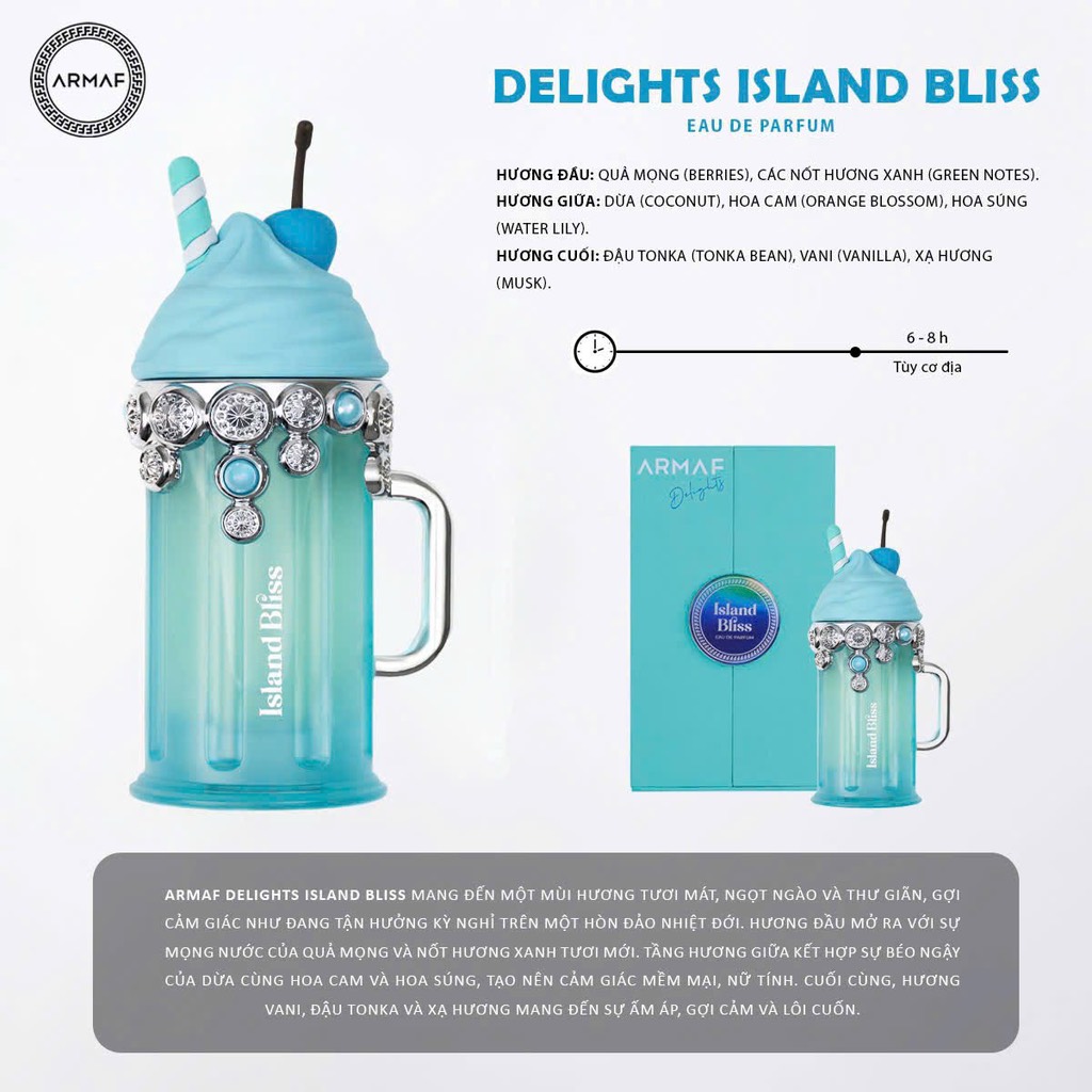 Nước hoa Armaf Delights Island Bliss 100ml