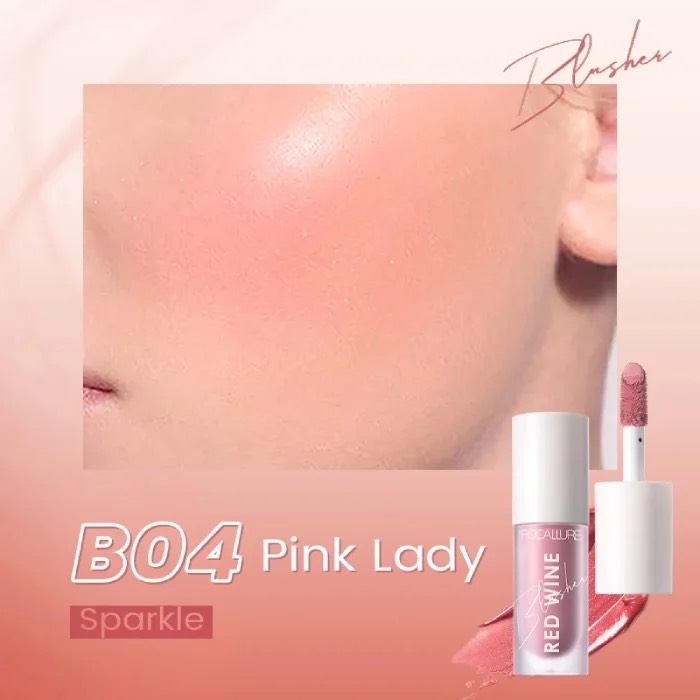 Kem má hồng dùng cho vùng da má FOCALLURE HANGOVER RED WINE BLUSHER