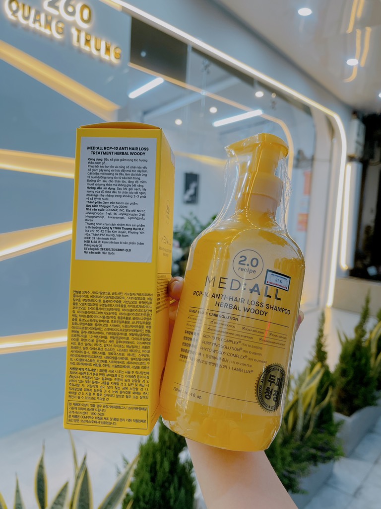 DẦU GỘI MED:ALL RCP-10 ANTI HAIR LOSS SHAMPOO HERBAL WOODY