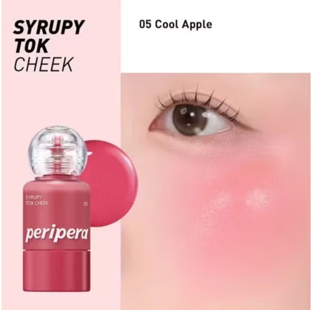 MÁ HỒNG KEM PERIPERA SYRUPY TOK CHEEK 05 COOL APPLE