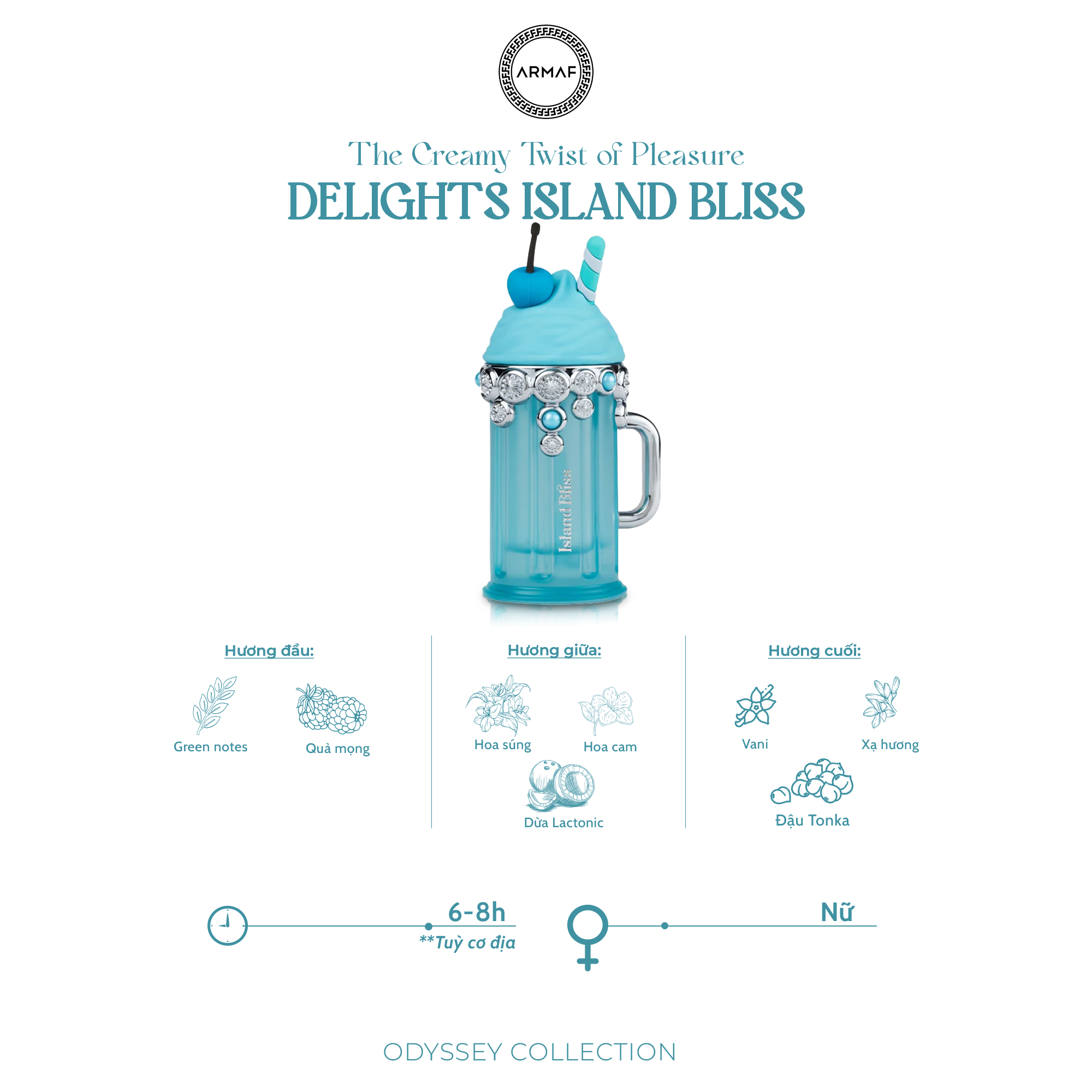 Nước hoa Armaf Delights Island Bliss 100ml
