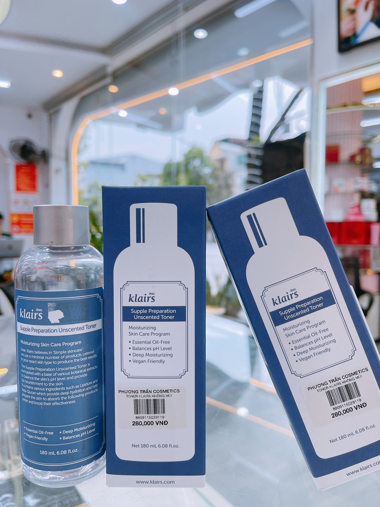 Nước hoa hồng Klairs Supple Preparation Unscented Toner 180ml