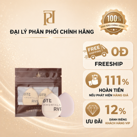 Bộ 2 bông mút trang điểm MINI Amortals
