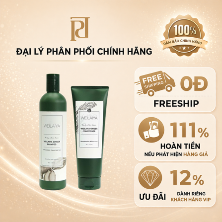 Dầu gội gừng Weilaiya 400ml (WEILAIYA GINGER SHAMPOO)