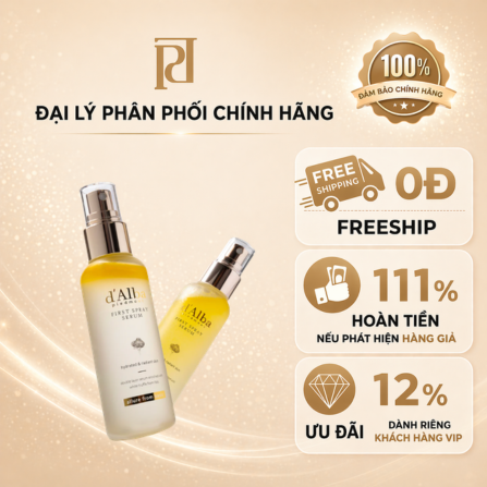 Tinh chất chiết xuất nấm Truffle trắng dạng xịt căng bóng da 100ml (d’Alba White Truffle First Spray Serum 100ml), mã vạch: 8809563068753