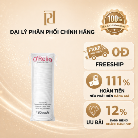 Bông tẩy trang O'Relia gói 120 pcs