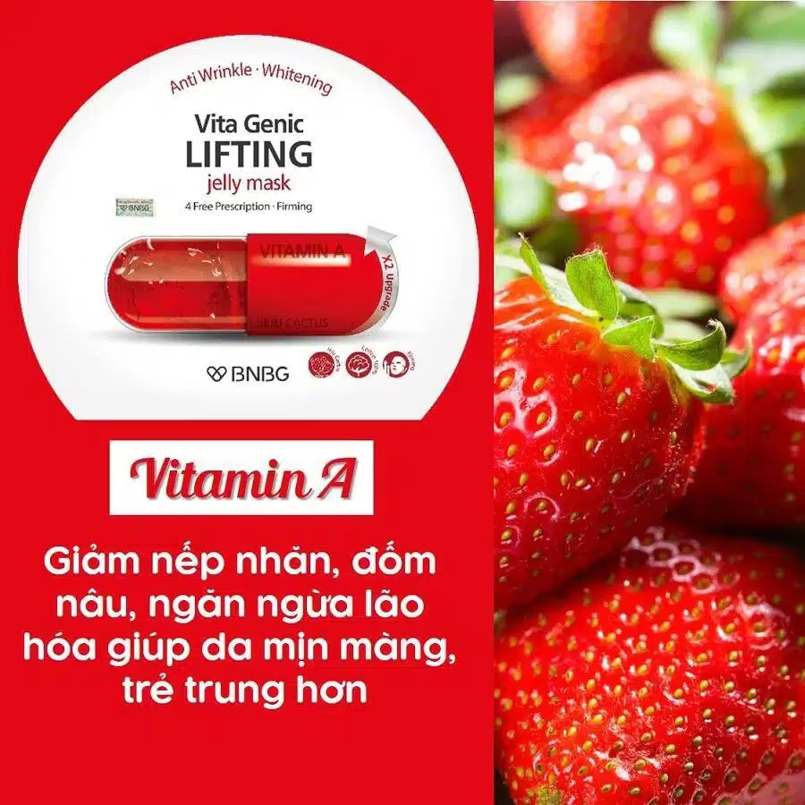 MẶT NẠ BNBG VITA GENIC LIFTING JELLY MASK 30ML (MÀU ĐỎ)