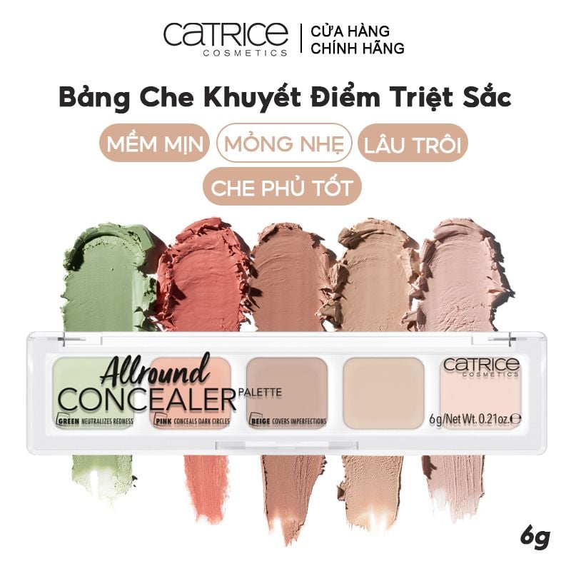BẢNG CHE KHUYẾT ĐIỂM ĐA NĂNG 5 Ô CATRICE ALLROUND CONCEALER