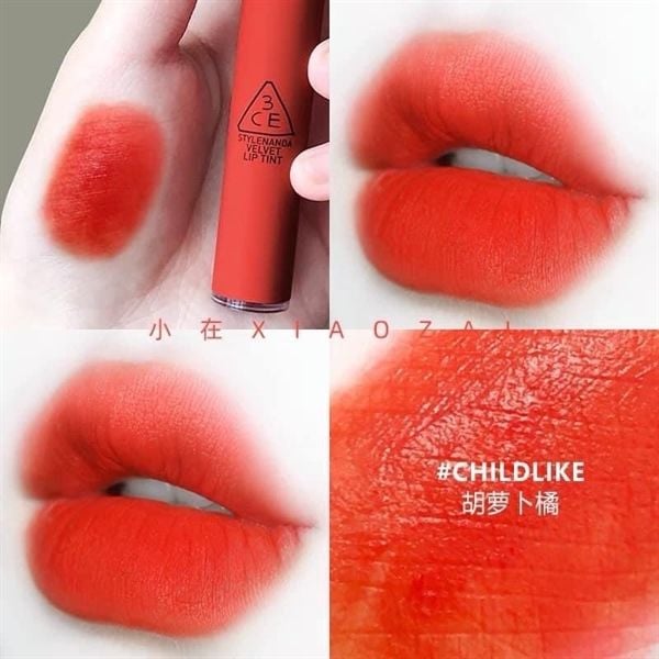 SON KEM NHUNG MỊN 3CE VELVET LIP TINT