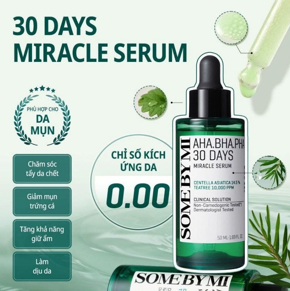 Tinh chất dưỡng da Some By Mi AHA-BHA-PHA 30 Days Miracle Serum 50ml