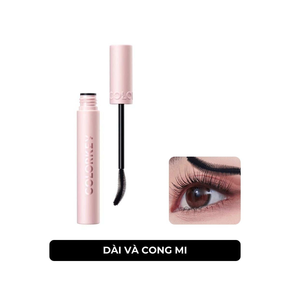 CHUỐT MI CONG VÀ DÀY COLORKEY VOLUMIZING & CURLING MASCARA