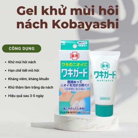 Lăn nách hỗ trợ khử mùi hiệu Wakigard,quy cách 50g/ tuýp