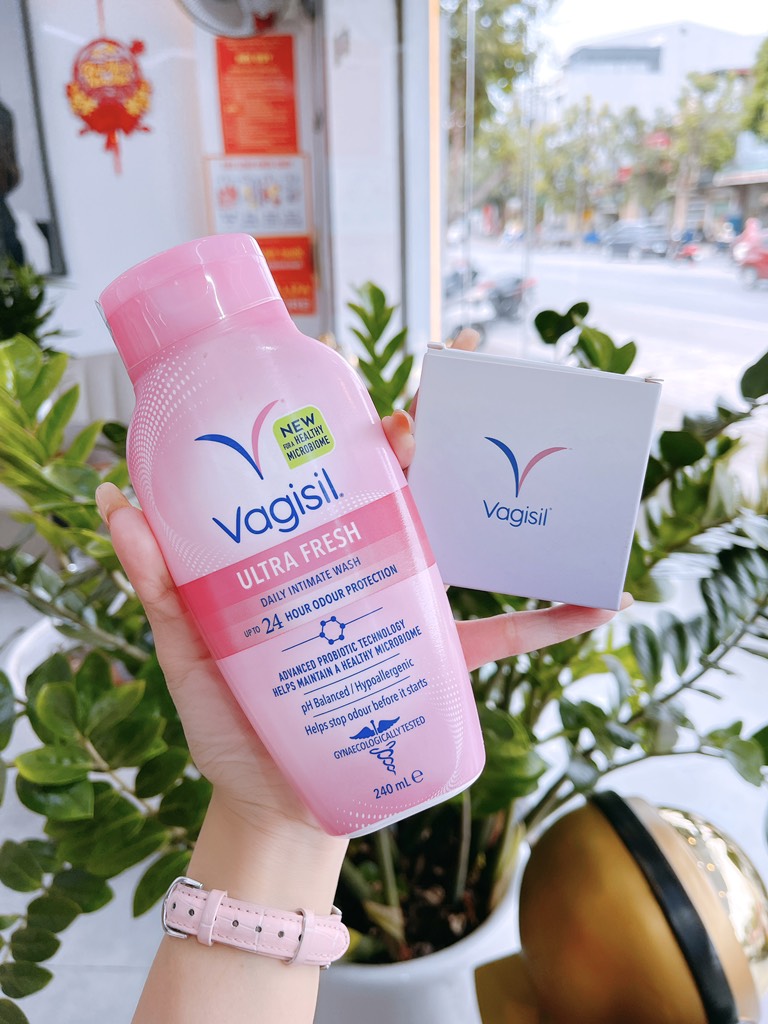 DUNG DỊCH VỆ SINH VAGISIL ULTRA FRESH INTIMATE HỒNG ( CTY - VAT )