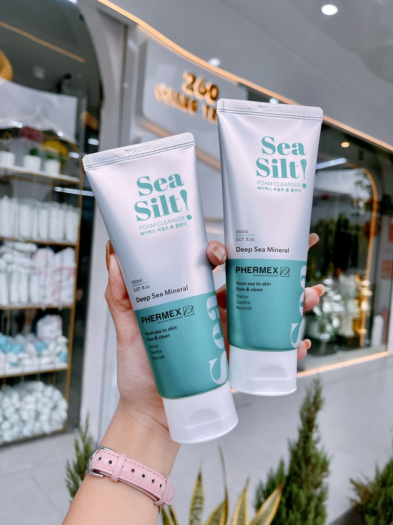 Sữa rửa mặt tạo bọt bùn biển 150ml (Phermex sea silt foam cleanser)