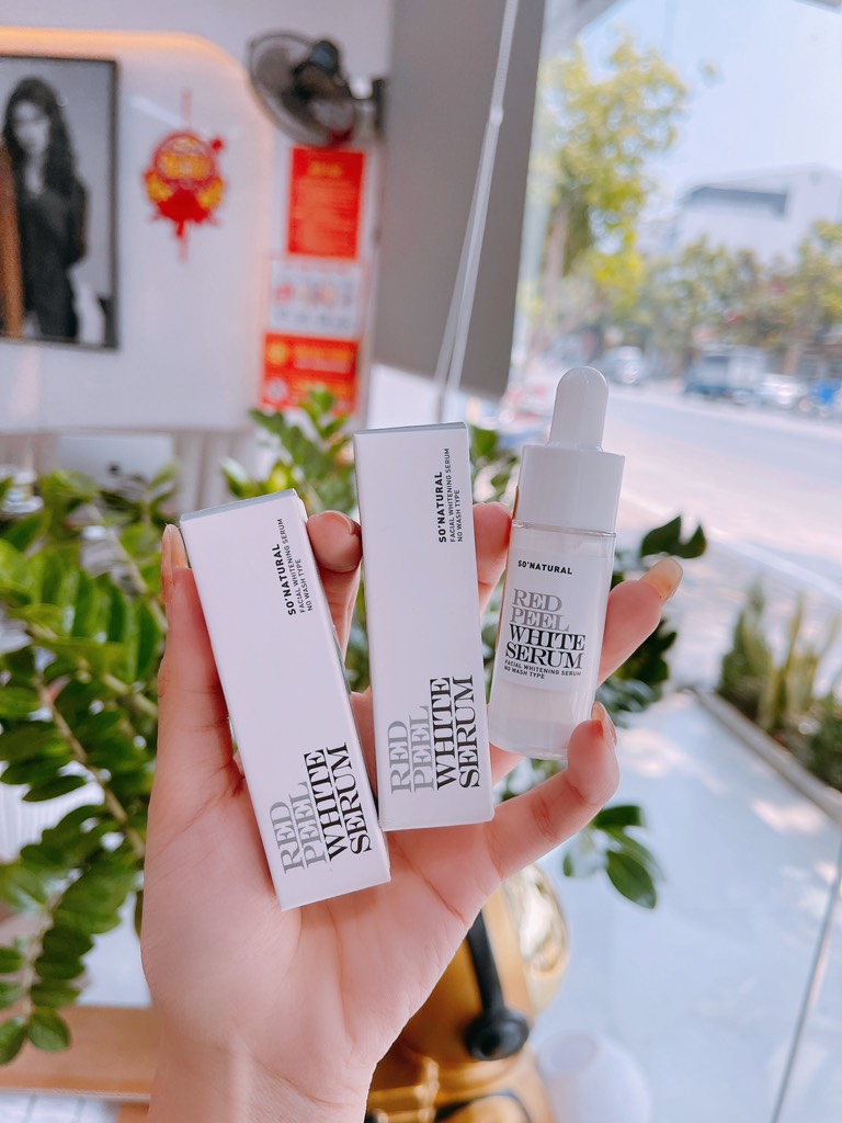 MINI SERUM SO NATURAL WHITE RED PEEL DƯỠNG TRẮNG ỨC CHẾ NÁM  SIZE 11ML ( CTY - VAT )