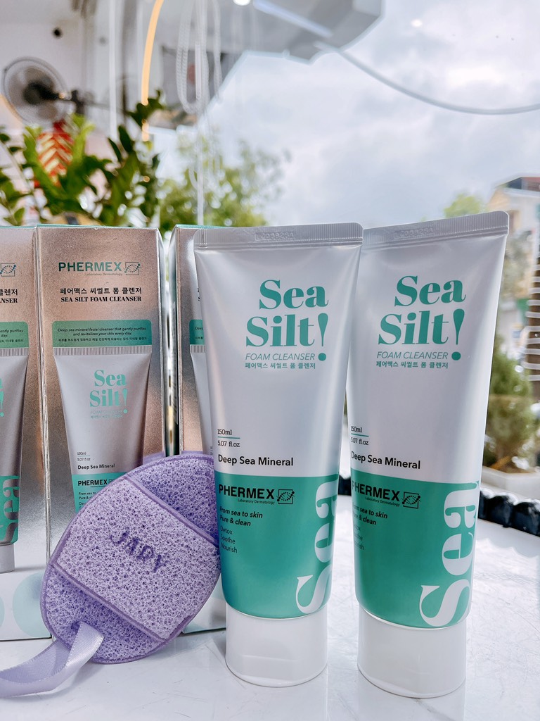 Sữa rửa mặt tạo bọt bùn biển 150ml (Phermex sea silt foam cleanser)