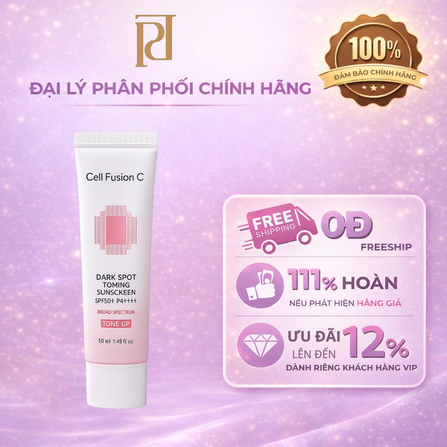 KEM CHỐNG NẮNG CELL FUSION C HỒNG BẢN MỚI ( CTY - VAT )