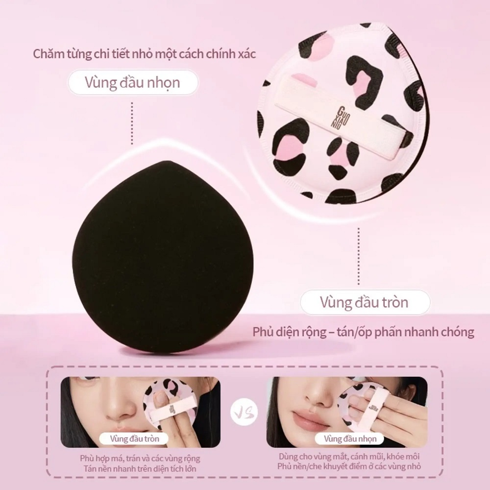 Mút tán nền báo đốm Guangzhou Meiyan Whisper Makeup