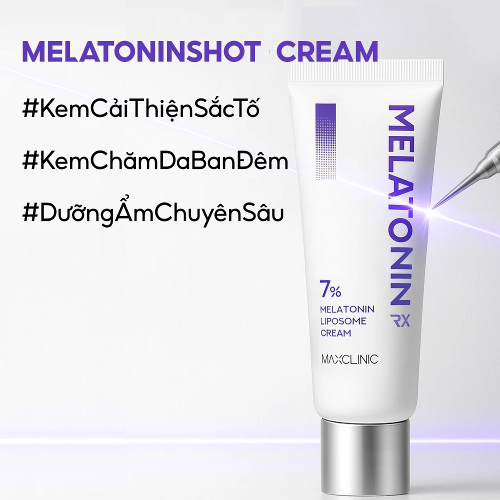 Kem dưỡng chống lão hóa MAXCLINIC MELATONINSHOT CREAM, 50ml (7%)