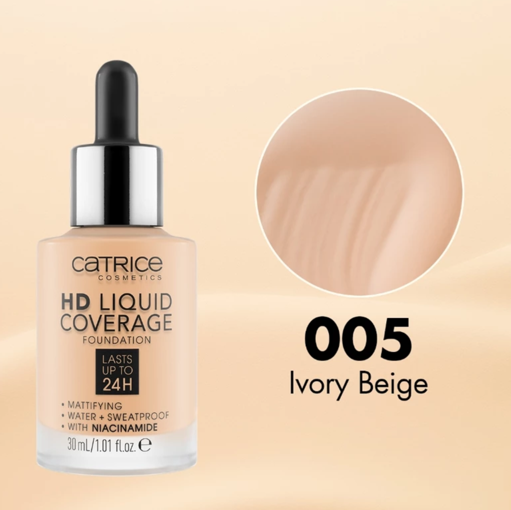KEM NỀN KIỀM DẦU CATRICE HD LIQUID COVERAGE FOUNDATION