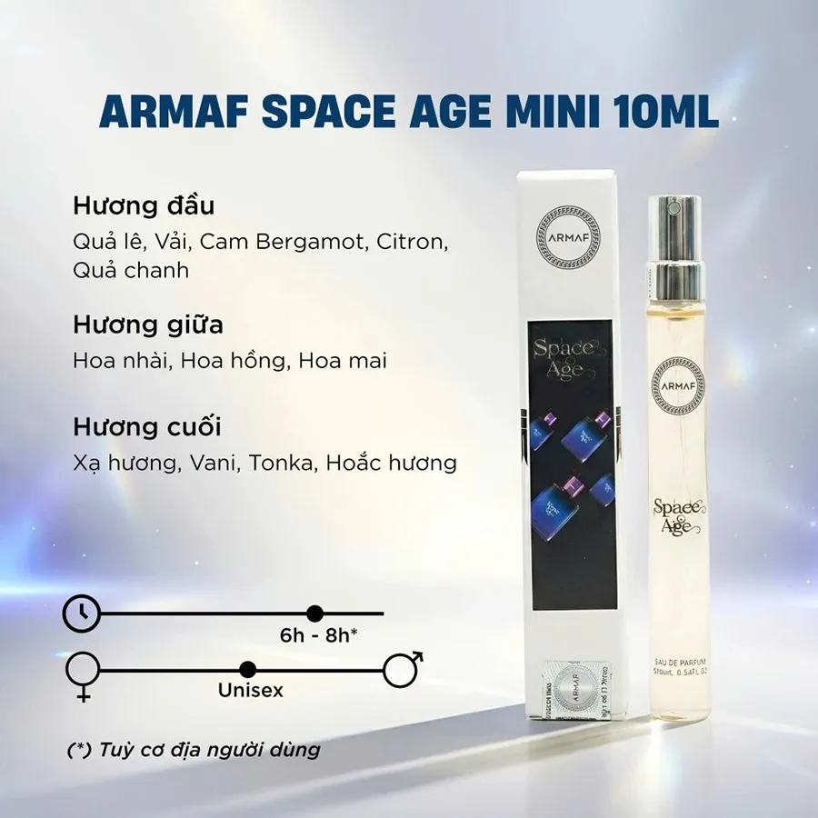 Nước hoa Armaf originals Space Age EDP 10ml