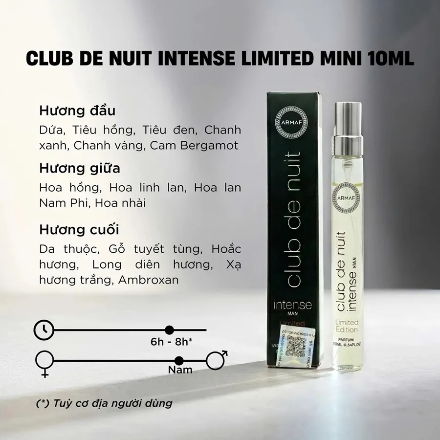 Nước hoa Armaf Club De Nuit Intense Man 10ml