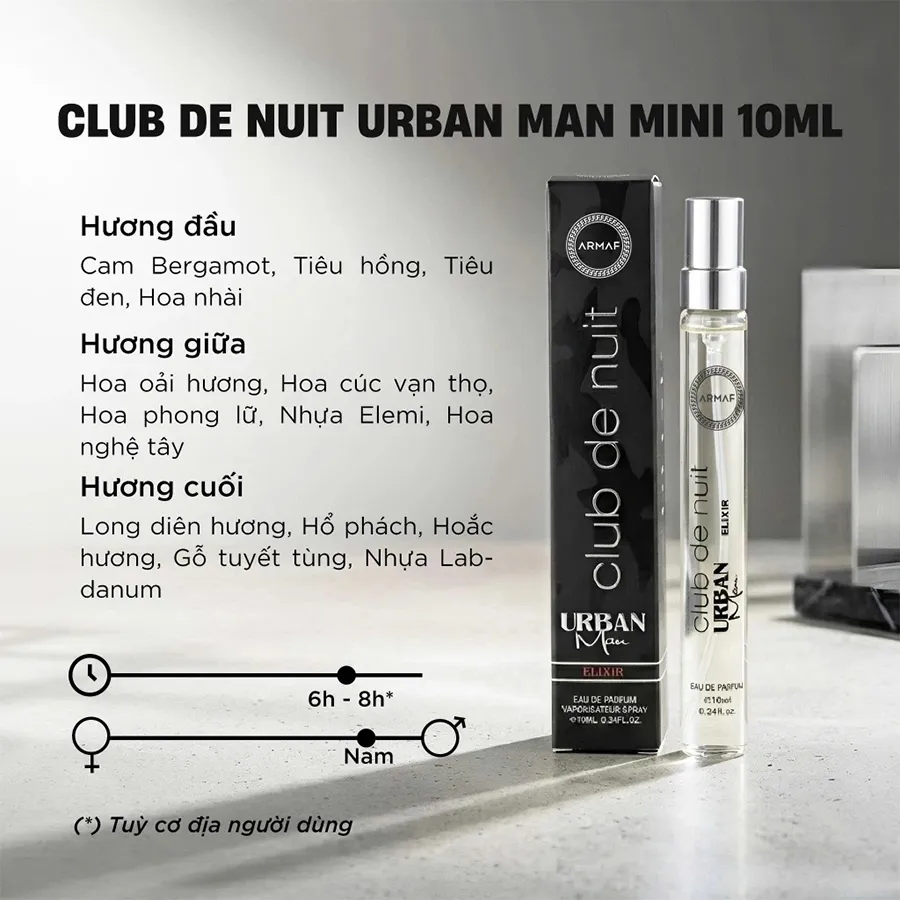 Nước hoa Armaf Club De Nuit Urban Man Elixir 10ml