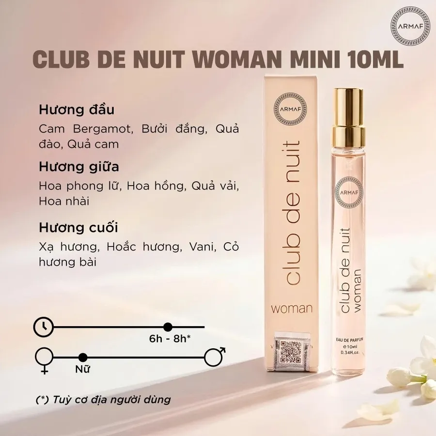 Nước hoa Armaf Club De Nuit woman 10ml