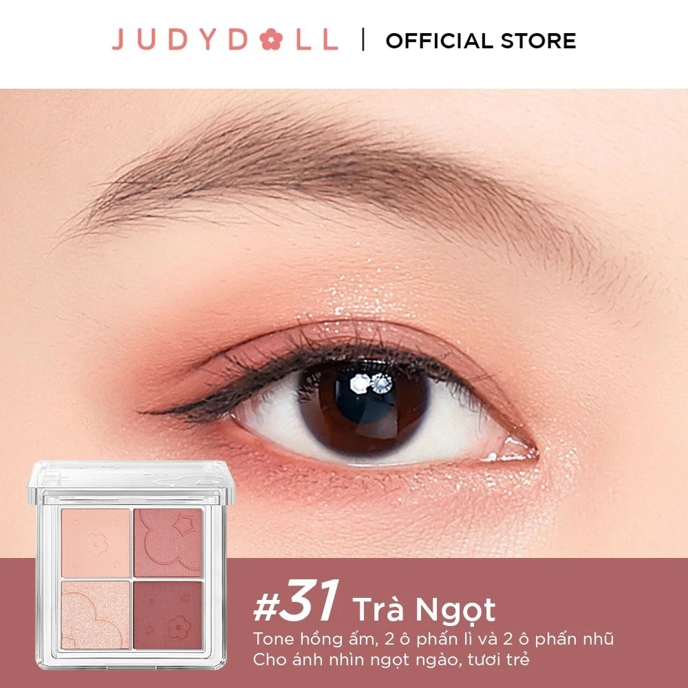 BẢNG PHẤN MẮT 4 MÀU JUDYDOLL 4-COLORS EYESHADOW