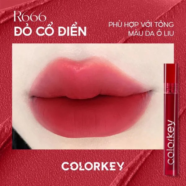 SON KEM LÌ MỊN MƯỚT COLORKEY AIRY VELVET LIP LACQUER