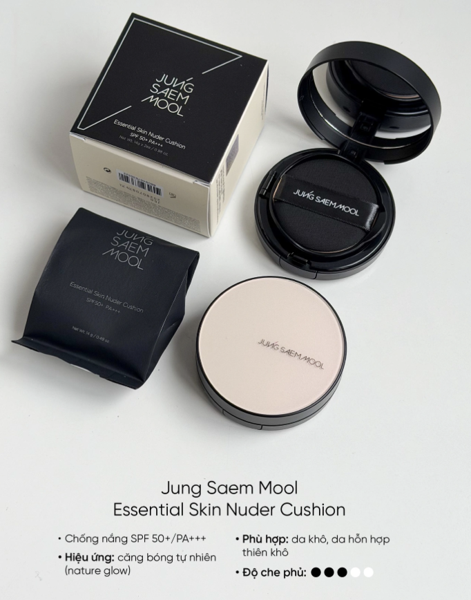 Phấn nước JUNGSAEMMOOL Essential Skin  Nuder Cushion Fair (kèm lõi thay thế)