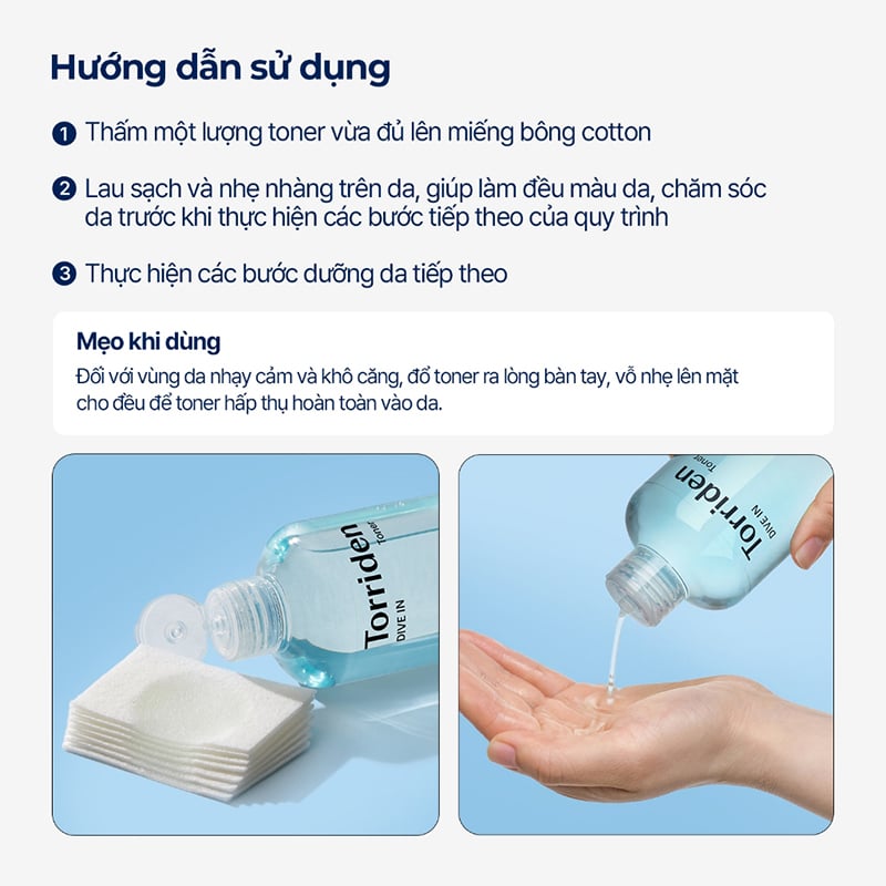 Sản Phẩm Dưỡng Ẩm Da Torriden Dive In Toner 300ml