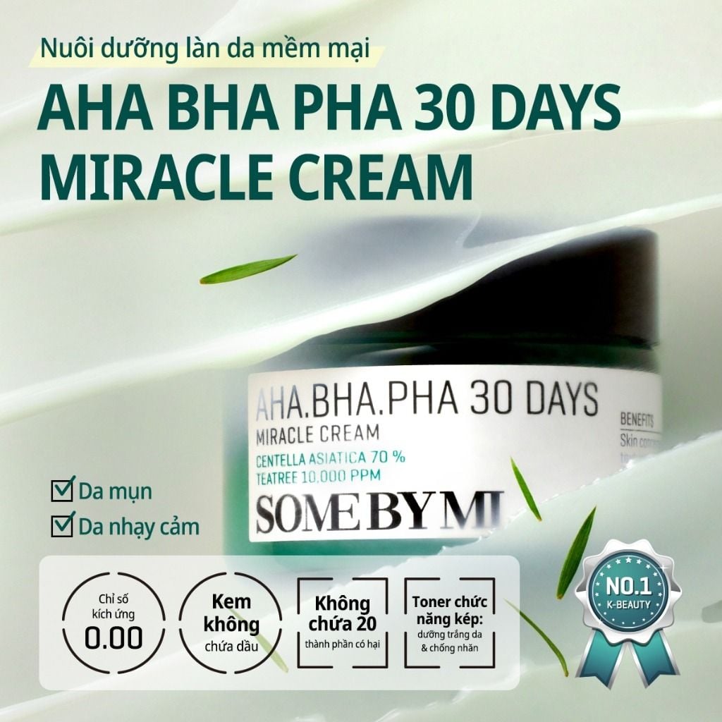 Kem dưỡng da Some By Mi AHA-BHA-PHA 30 Days Miracle Cream 60gr