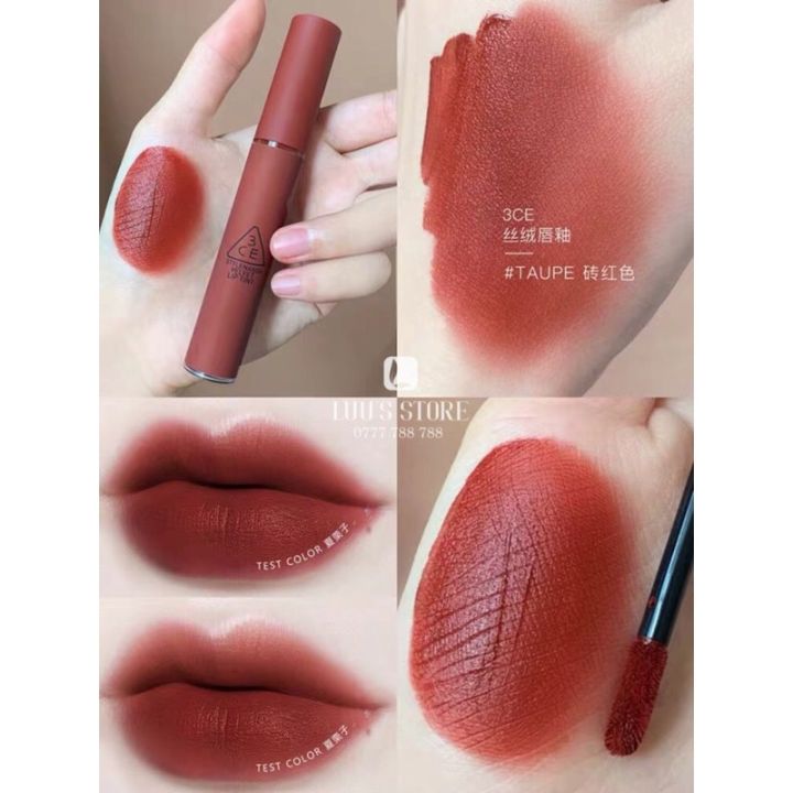SON KEM NHUNG MỊN 3CE VELVET LIP TINT