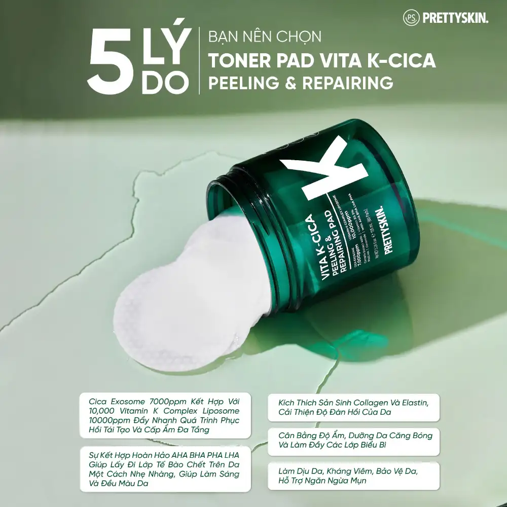 TONER PAD PRETTYSKIN VITA K - CICA