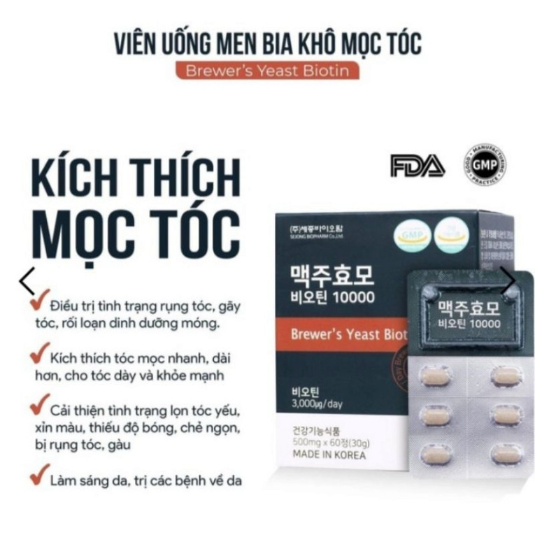 Thực phẩm Brewer's Yeast Biotin 10000