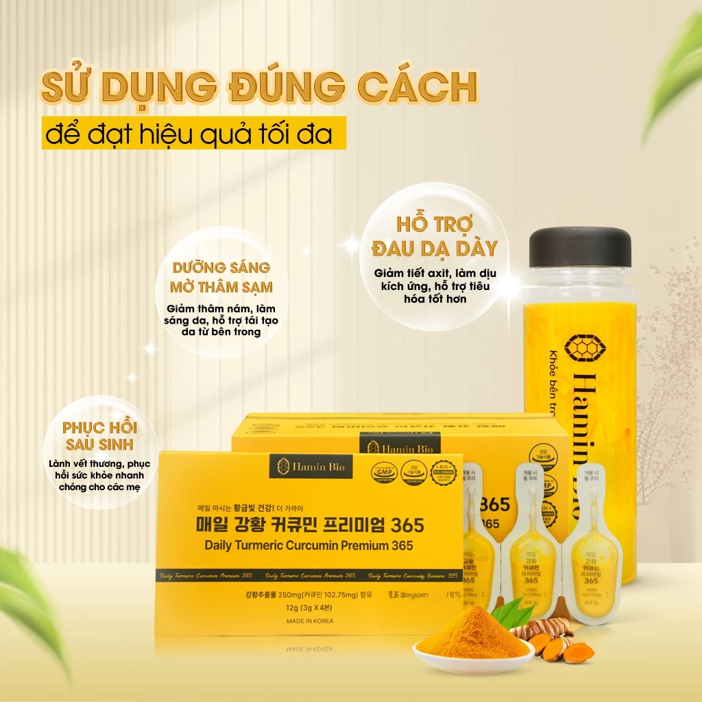 Thực phẩm BVSK DAILY TURMERIC CURCUMIN PREMIUM 365