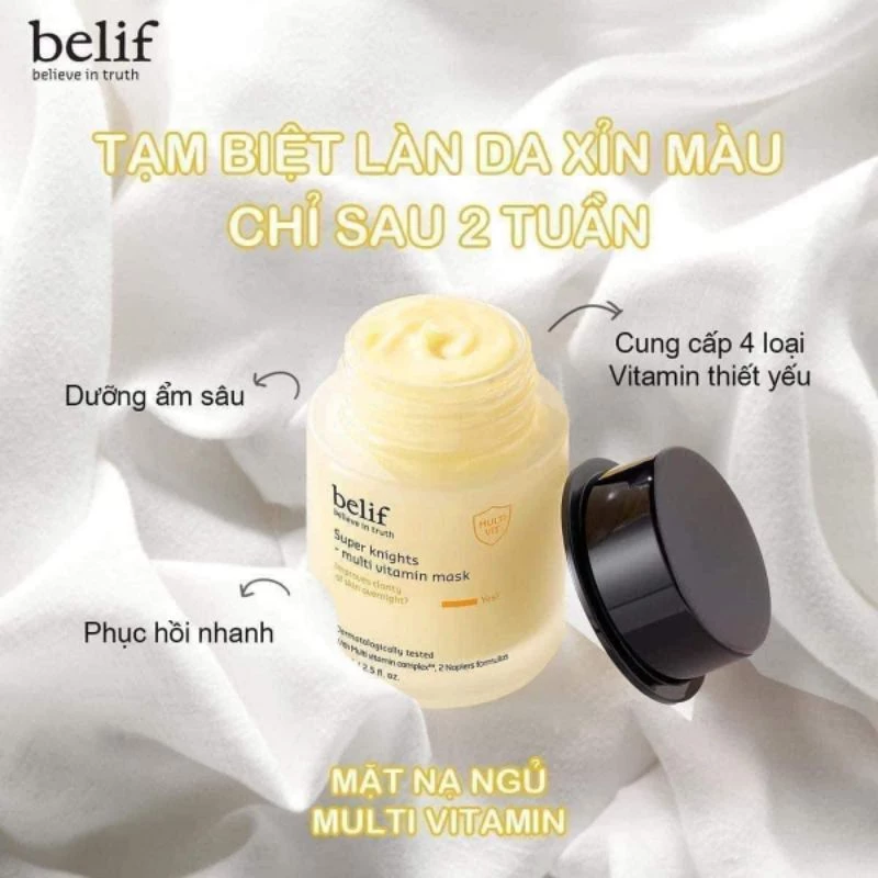 BELIF SK-MULTI VITAMIN MASK 75 ml - 52101802/ 52102674 [ Mặt nạ ngủ Belif Vitamin mask 75ml ] VÀNG