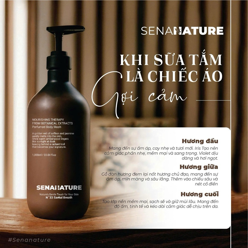 Sữa tắm SENANATURE NOURISHING THERAPY FROM BOTANICAL EXTRACTS Perfumed Body Wash