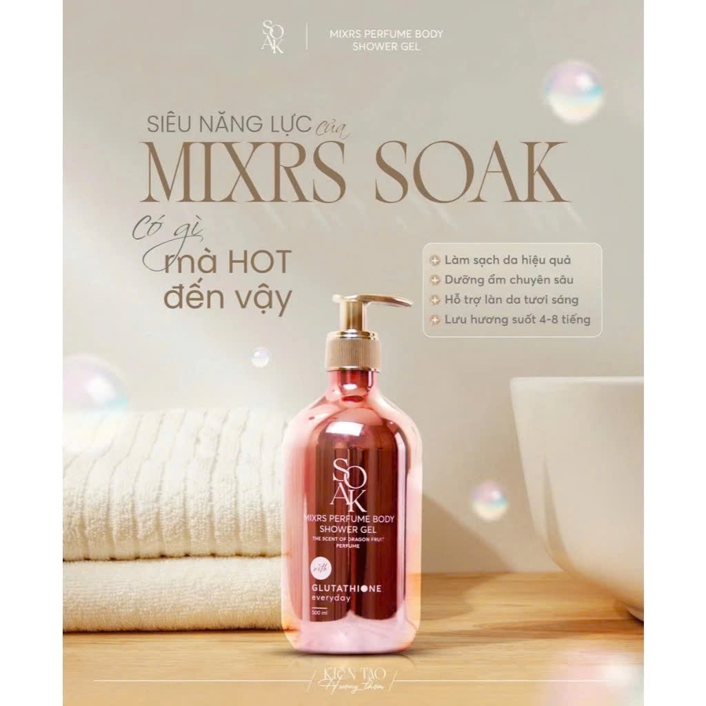 Sữa tắm - SOAK MIXRS PERFUME BODY SHOWER GEL - 480ml