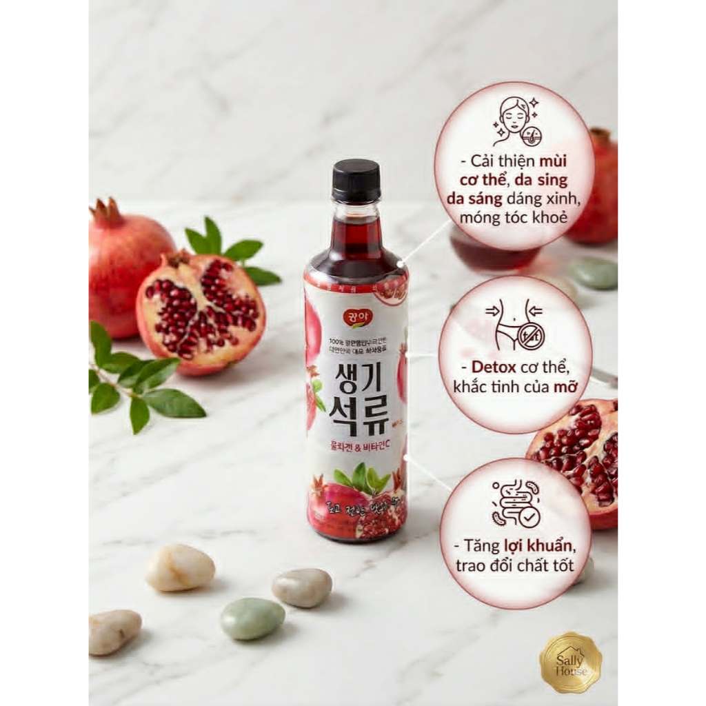 TPBS Nước uống vị lựu(Pomegranate base ),đồ uống không cồn(nồng độ cồn:0,022%/970ml), không ga;hàm lượng đường:18g/100ml, q/c: 970 ml/ chai,15 chai/thùng