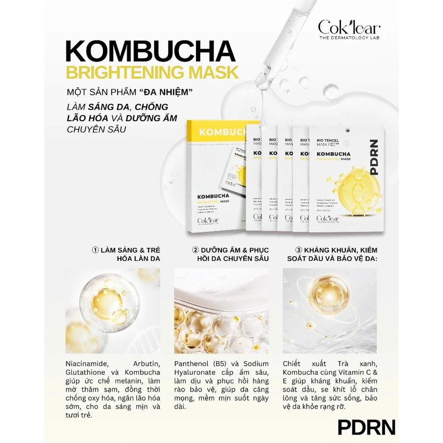 MẶT NẠ COKLEAR KOMBUCHA