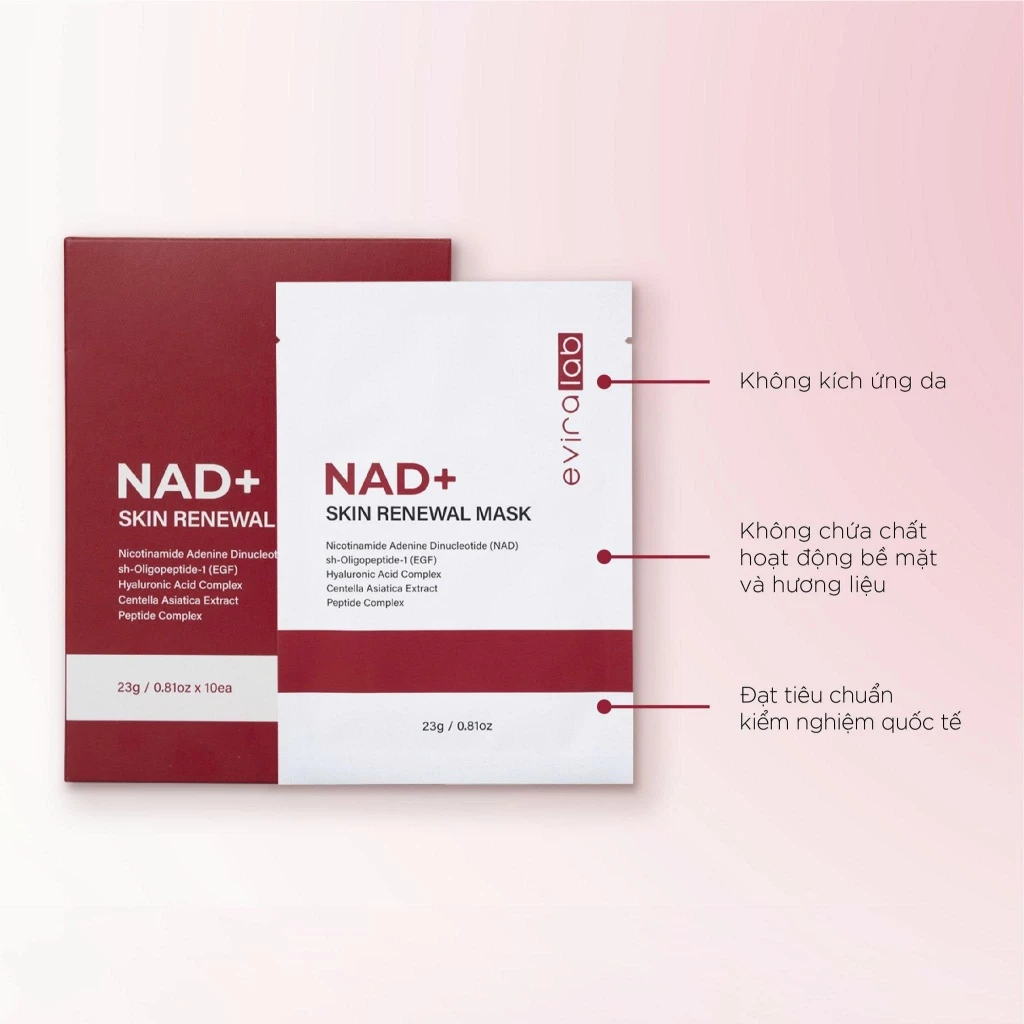 Mặt nạ Eviralab NAD + Skin renewal mask 23g (10sheet/box)