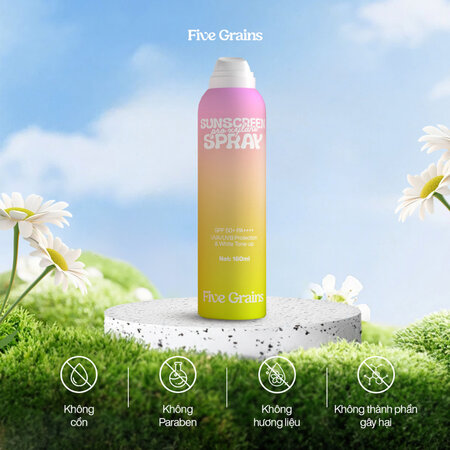 Xịt chống nắng Five Grains nâng tone Pro-Xylane 160ML
