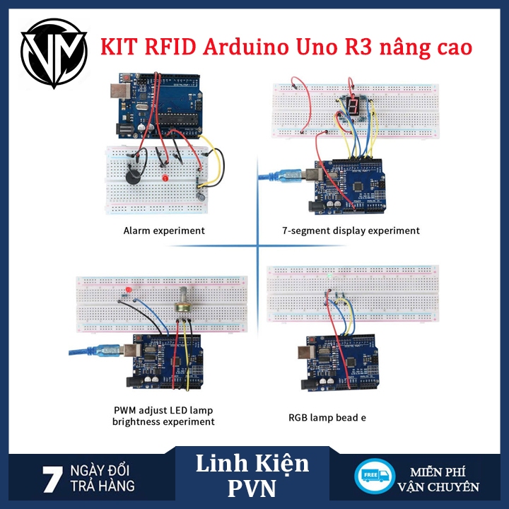 Bộ kit Arduino UNO R3 nâng cao Chíp cắm