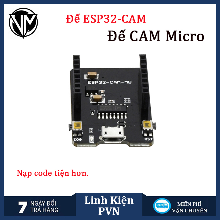 Module thu phát wifi camera ESP32-CAM kèm Camera OV3660 tích hợp wifi, camera - chuyên dụng và bluetooth 4