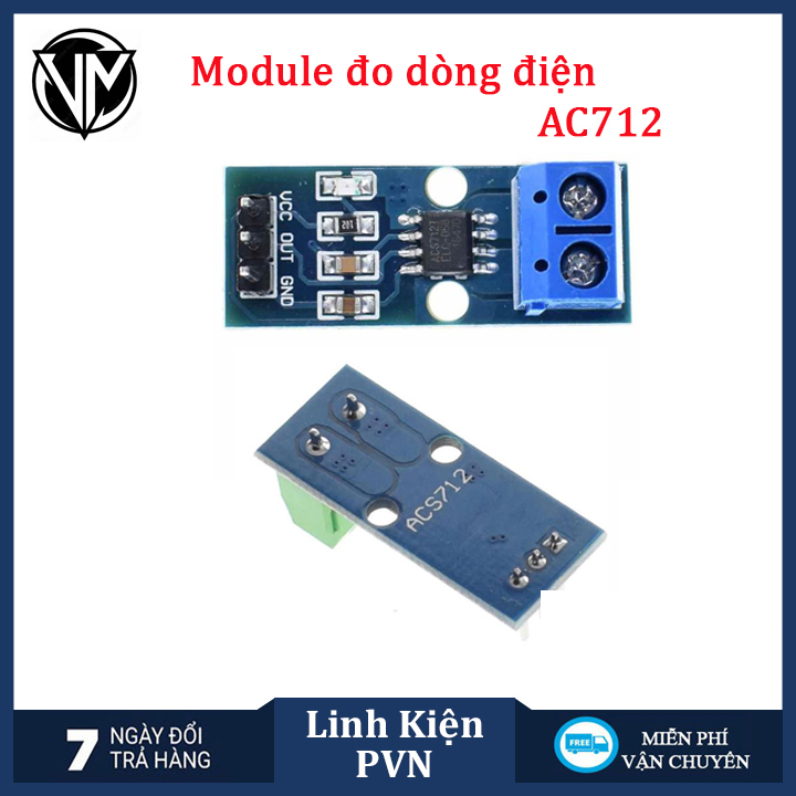 Cảm Biến Dòng Điện ACS712 (Hall Effect Current Sensor)