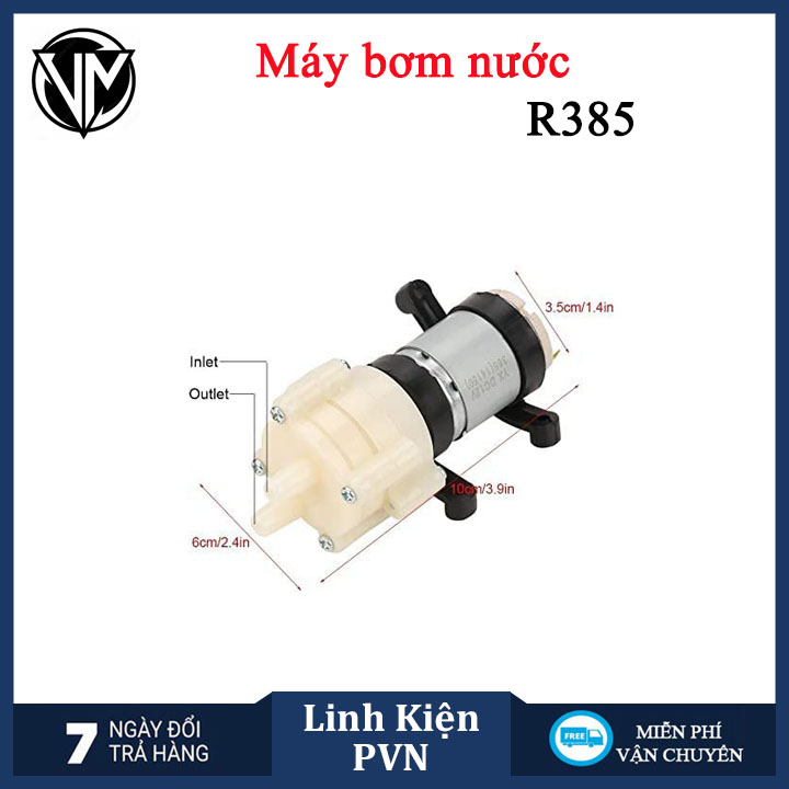 Động cơ bơm nước 12V RS385 công suất 1.5-2L/Min