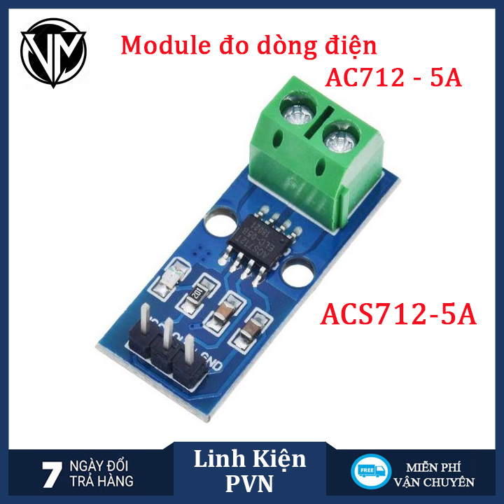 Cảm Biến Dòng Điện ACS712 (Hall Effect Current Sensor)